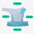 Waterproof PUL Reusable Adult Cloth Diapers - High-Quality Washable Incontinence Underwear, Adjustable Size for Men Women.