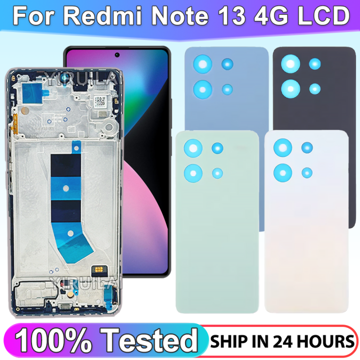 100% Tested Screen pantalla for Xiaomi Redmi Note 13 4G Lcd Display Digital Touch Screen for Redmi Note 13 4G 23129RAA4G Part