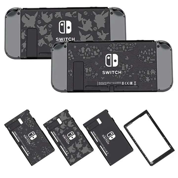 Switch Case Black Rear Back Cover Replacement Housing Shell Case Bottom ...
