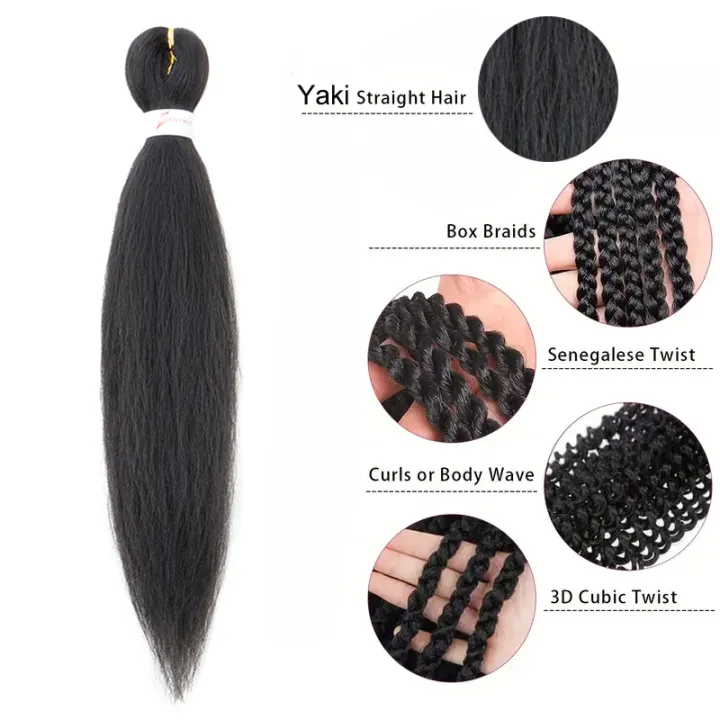 WIGSIN%2020Inch%20Synthetic%20Pre%20Stretched%20Yaki%20Ez%20Box%20Braiding%20Hair%20for%20Women%20Hair%20Extension%20-%20Image%204