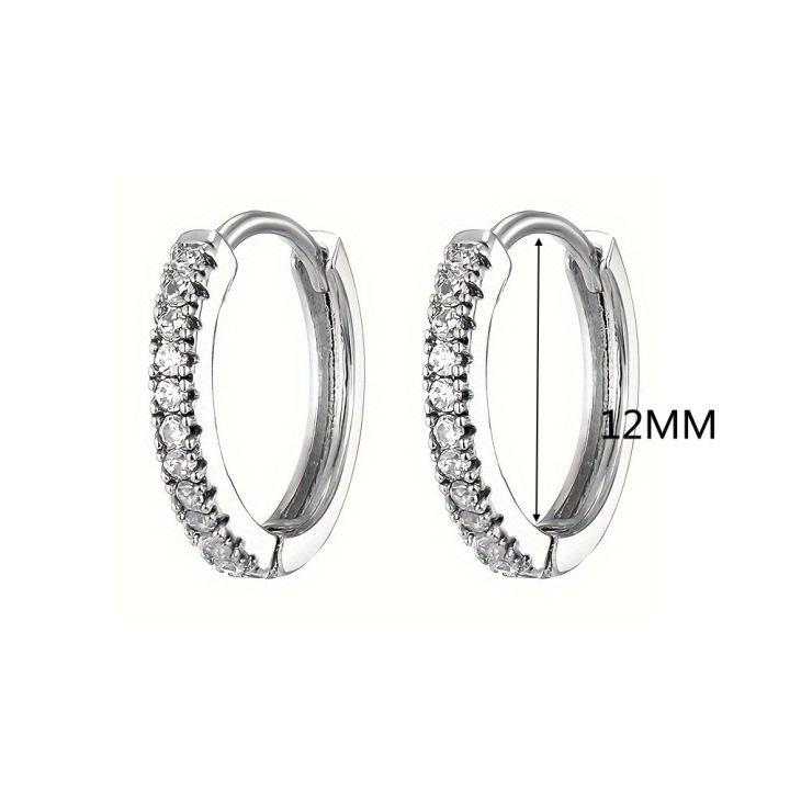 1pair%20Exquisite%20Synthetic%20Zircon%20Decor%20Hoop%20Earrings,%20Fashion%20Earrings%20For%20Men%20Women%20-%20Image%207