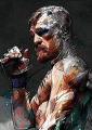 Conor McGregor Canvas Art - Inspirational MMA Fighter Tattoo Poster, Boxing Match Wall Decor Aesthetic, Home & Game Room Accent. 