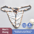 Silky Camo Men's Thongs - Quick-Dry Breathable Underwear with Adjustable Sizes (S-2XL) for Daily Comfort & Active Wear.
