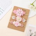 Baby Girl Headband set Cute Baby Elastic Hair Band  Flower Toddler Headbands Headwear Kids Accessories 3pcs/set. 
