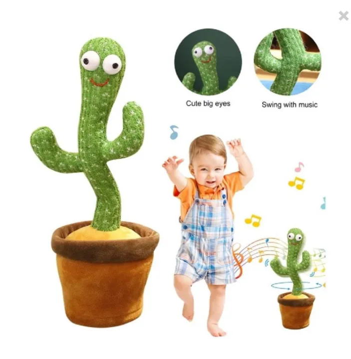 New Arrival’s Plush Dancing Cactus Kid Toy Children Gift Songs Singing Voice Recording Speaking Luminous Twisting Plush Funny Toy