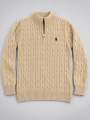 Knitted Quarter Zip Sweater for mens comfortable. 