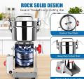 Silver Crest Multi-Purpose High-Speed Electric Grinder & Crusher - Stainless Steel Kitchen Machine for Spices, Coffee Beans & Dry Food. 