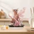 7in Acrylic Fairy Tale Angel Elf Can Stand Tabletop Decoration Home Office Club Cafe Decoration Friend Birthday  Photo Props. 