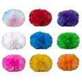 1PC Flower Ball Cheerleader Pom Poms Flower Ball Handle Rainbow Colorful Cheerleading Refueling Props. 