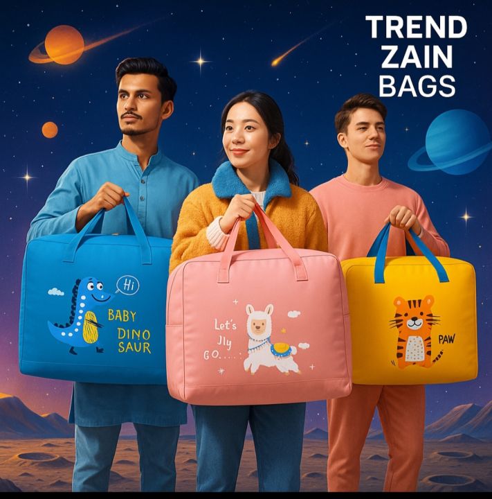 Blue Color Baby Dinosaur Cloth Organizer and Storage Box Large Size 20.4x9.4x16.3 inches