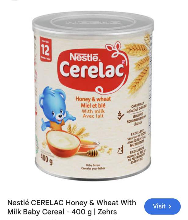 NESTLE CERELAC FOR BABY FROM 12 MONTHS