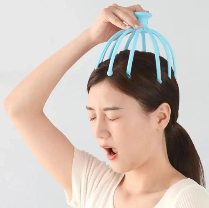 Head massager Deep relaxation 12 roller balls relax head scalp massage