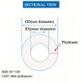 Automotive Blue Red Black Vacuum Silicone Hose 1m Universal 3x9mm Inner Diameter 3mm Thickness 3mm. 