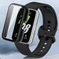 Tempered Glass Case For Samsung Galaxy Fit 3 Full Coverage Cover Screen Protector Bumper For Samsung Galaxy Fit3 Accessories. 