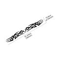 Tribal Flame Style Car Sticker Front Rear Windscreen Banner Vinyl Auto Decor Accessories For BMW Audi Tesla Seat Subaru Skoda. 