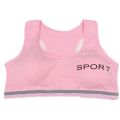 pink bra girl development period removable padded middle school girls cotton student vest women top. 