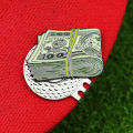 New Golf Accessories Creative Metal Dollar Enamel Ball Mark Marker Ball Position Marking LY68542.