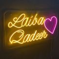 Customized NEON Sign Board - Name Plate - 4 Letters Alphabets. 