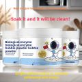Portable Powerful Oxygen-Active Bio-Enzyme Bubble Powder Bioactive Laundry Soaker for Deep Stain Bleaching Removal for Apparels. 