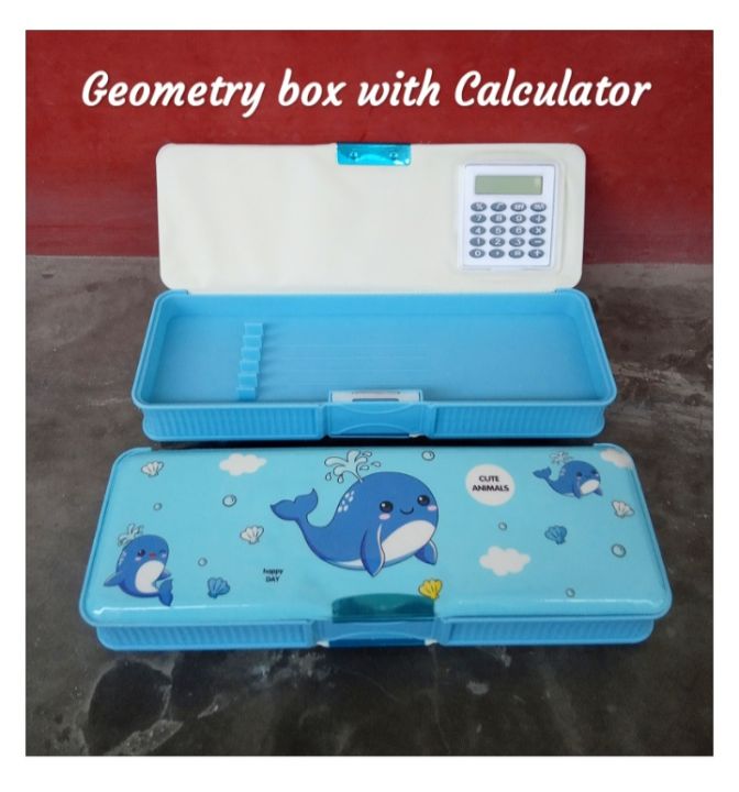 Geometry Pencil Box with Calculter | Daraz.com.np