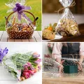 Cellophane Wrap Roll Clear Paper Wrapping Gift Transparent Basket Bags Cello Rolls Flower Baskets Packing Supplies Diy Craft. 
