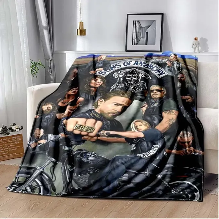 Jax%20Teller%20SONS%20OF%20ANARCHY%20Charlie%20Hunnam%20Throw%20Blanket%20Shawl%20Cloak%20Bedroom%20Living%20Room%20Sofa%20Couverture%20Chaude%20Manta%20Caliente%20-%20Image%203
