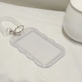Photocard Holder Key Chain INS Ins Idol Photo Card Holder Decorative Student ID Badge Holder Girls Card Sleeves.