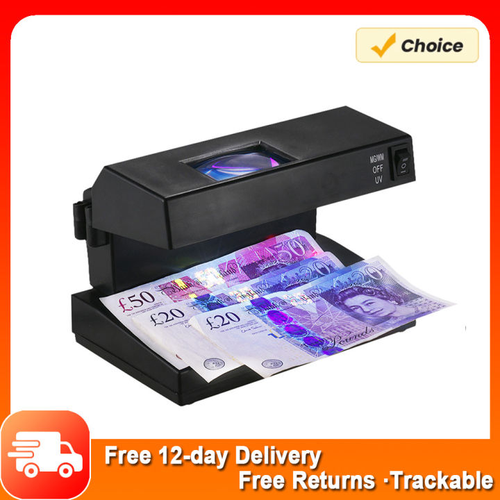 Cheque Verification Machine Portable Desktop Counterfeit Bill Detector Cash Currency Banknotes ...