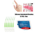 1 Box Interdental Silicone Brushes Teeth Stick Tooth Picks Interdental Brushes Dental Cleaning Brush Teeth Care Dental floss. 
