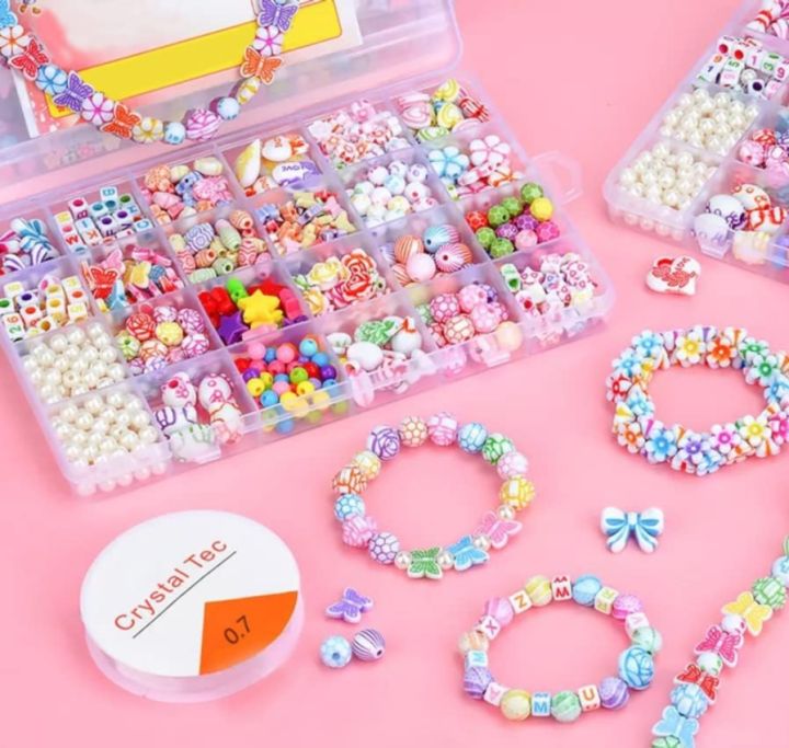 Beads Box for Making Jewelry bracelets with asseccories Beads set for Jewelry bracelets Making Accessories DIY Bracelets Necklace Earring Craft Kits