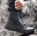 swat hiking military style long shoes,millatry long boots, Breathable, Men's comfortable long shoe's, polic long shoes. 