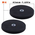 2PCS 43mm/66mm/88mm M4/M6/M8 Internal Thread Magnetic Base Mount Bracket Clamp LED Work Light Bar Holder SUV Offroad.