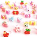 100pcs Clear Plastic Adjustable Rings Base for Small Baby Child Kids 9mm Blank Finger Craft Jewelry Making Supplies Accessories. 