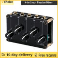 4-in-1-out Passive Mixer Module Mini Stereo 4-Channel Passive Mixer Audio Mixer 4 Audio Input to 1 Output Ultra Compact. 