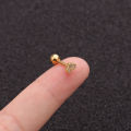 Fashion 316 Stainless Steel Mini Zircon Cartilage Piercing Stud Earring For Women Helix Tragus Piercing women's Body Jewelry 1pc.