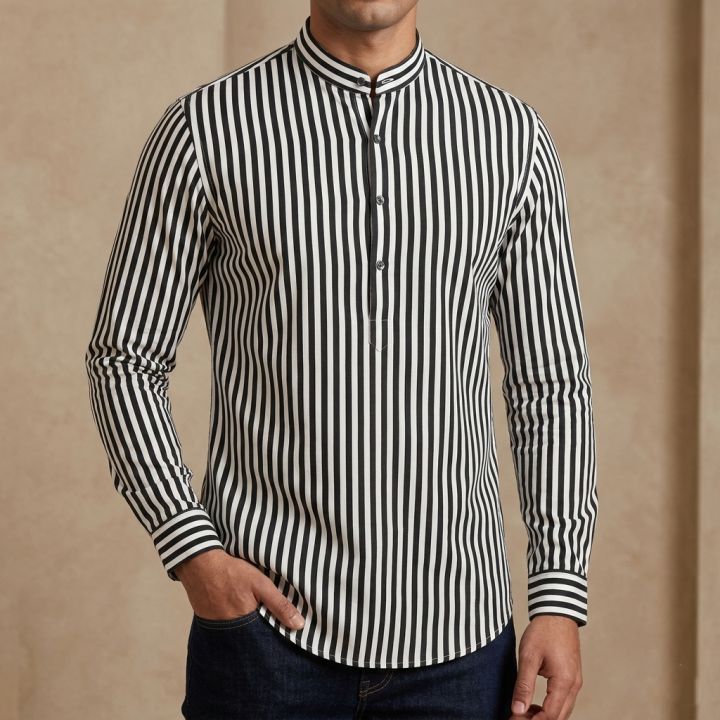 Premium%20Long%20Sleeve%20Striped%20Katua%20for%20Men%20-%20Image%204