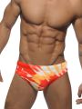 Men's Tie-Dye Briefs, Men's Swimwear, Summer Beach Swimming Shorts.