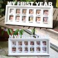 My First Year Baby Photos Frame for 1 to 12 Months for Newborn. 