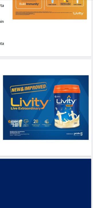 Livity  Balanced Nutritional Supplement 400 G