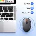 Baseus F01B Mouse Wireless Bluetooth 5.0 Mouse 1600 DPI Silent Click For MacBook Tablet Laptop PC Gaming Accessories 2.4G Mouse.