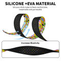 BUCKLOS Silicone Road Bike Handlebar Tape PU EVA Gravel Bicycle Handlebar Tape Speed Handle Bar Wrap Soft Race Bike Bar Strap. 