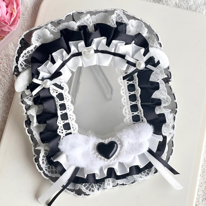 1Pc%20Lace%20Black%20Bow%20Photo%20Card%20Holder,%20Anime%20Cartoon%20Game%20Character%20Acg%20Card%20Display,%20Manga%20Star%20Fan%20Art%20Mag%20Fan%20Circle%20Otaku%20Ita%20Bag%20Decoration%20Card%20Holder%20-%20Image%204