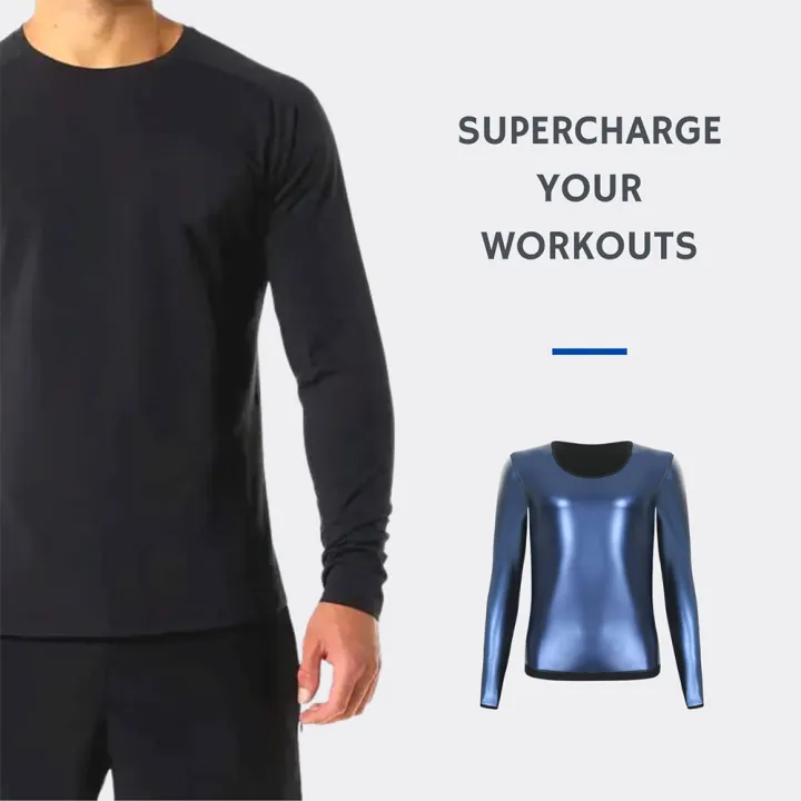 Sauna%20Shirt%20for%20Men%20Sweat%20Suit%20Compression%20Long%20Sleeve%20Top%20Weight%20Loss%20Body%20Shaper%20Shirts%20for%20Workout%20Sports%20-%20Image%203