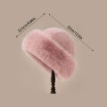 Thicken Plush Warm Fur Hat Fluffy Beanie Warm Thick Hat Mongolian Caps for Casual Trips Sports Skiing. 