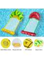 Summer Foldable PVC Inflatable Floating Row Swimming Pool Water Hammock Air Cushion Bed Water Sports Water Bed Can Lie or Sit. 