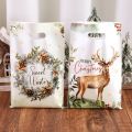 10/20/50pcs Christmas Candy Bags Rustic Xmas Tree Wreath Elk Truck s Packaging Bag Winter Holiday Christmas Decorations 2025.