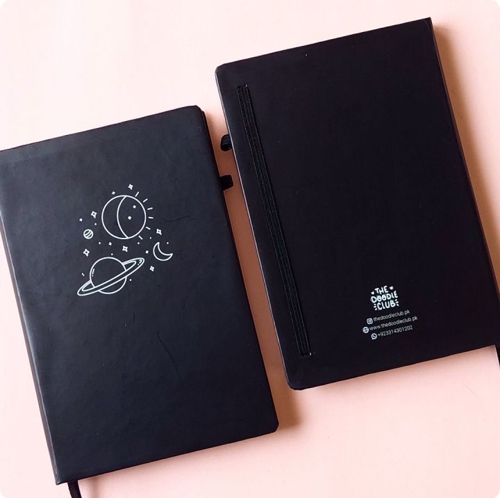 Space%20Doodle%20Minimalistic%20Black%20BuJo%20Notebook%20Dot%20grid%20Diary%20Dotted%20pages%20A5%20Journal%20-%20Image%208