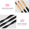 LINMANDA Nail Art Brushes 3Pcs Nail Brush Set with Gel Polish Pens and Liner Brush for Home and Professional Salon Use. 