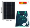 5V USB Solar Panel Portable Waterproof Outdoor Hiking Camping Solar Charger for Phone Power Bank Small Devices.