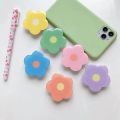 Ins Drip Glue Elegant Flower Air Cushion Mobile Phone Stand with Scalable Lazy Bracket For iPhone Samsung Xiaomi Cellphone Mount. 